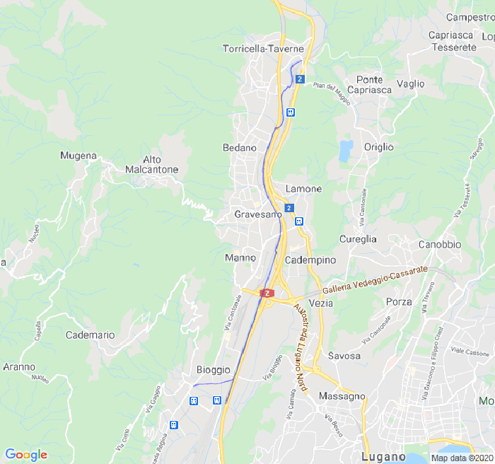 Mappa del percorso di corsa