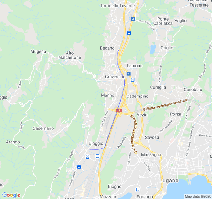 Mappa del percorso di corsa