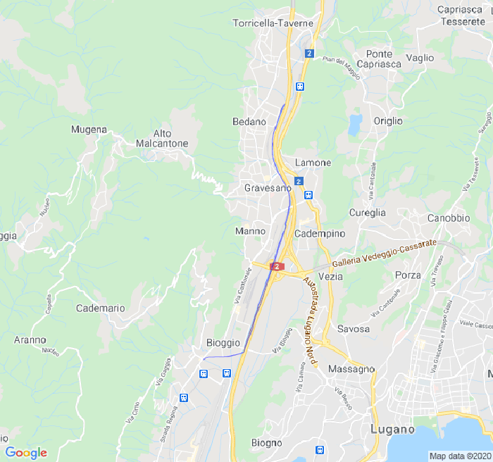 Mappa del percorso di corsa