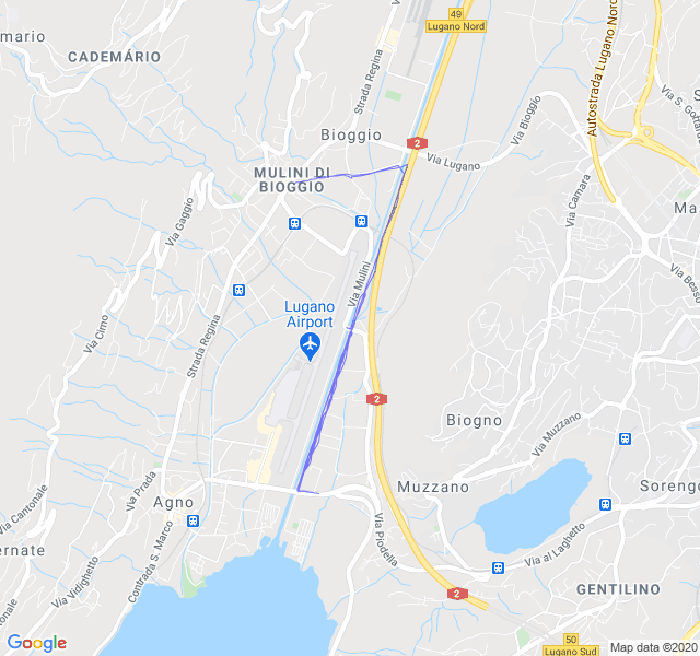 Mappa del percorso di corsa