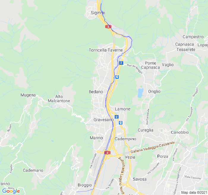 Mappa del percorso di corsa